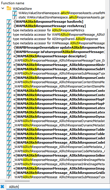 AiRich-related functions in SharedModules